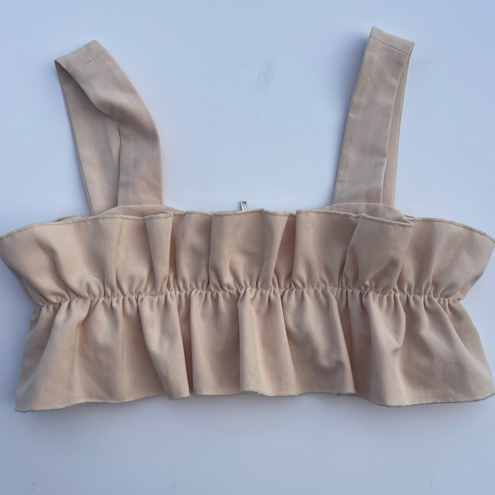 Endless Rose Light Beige Crop Top